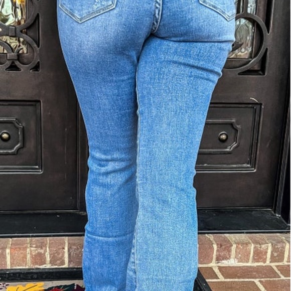 High Rise Long Flare Jean - Picture 2 of 3